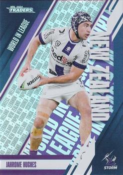 2024 NRL Traders Titanium - World In League Parallel #WLP23 Jahrome Hughes Front
